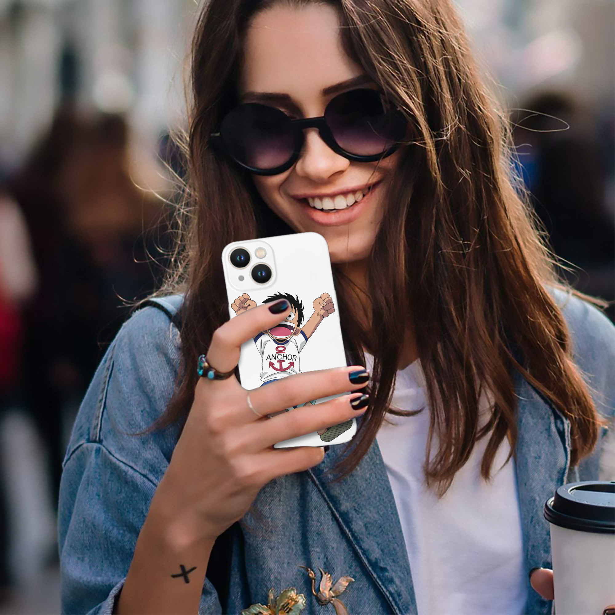 （画像用） ワンピース モンキー・D・ルフィ ONE PIECE Monkey D. Luffy 【iPhone 14シリーズ対応】ハードケース